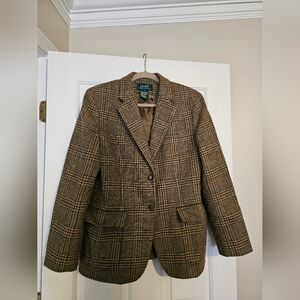 Lauren Ralph Lauren Tweed Blazer - Horse Head Buttons
